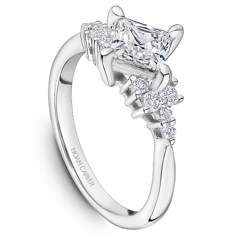 Noam Carver Engagement Ring B362-01 in 14K White Gold