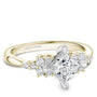 Noam Carver Engagement Ring B362-01 in 14K Yellow Shank with White Head