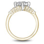 Noam Carver Engagement Ring B362-01 in 14K Yellow Shank with White Head