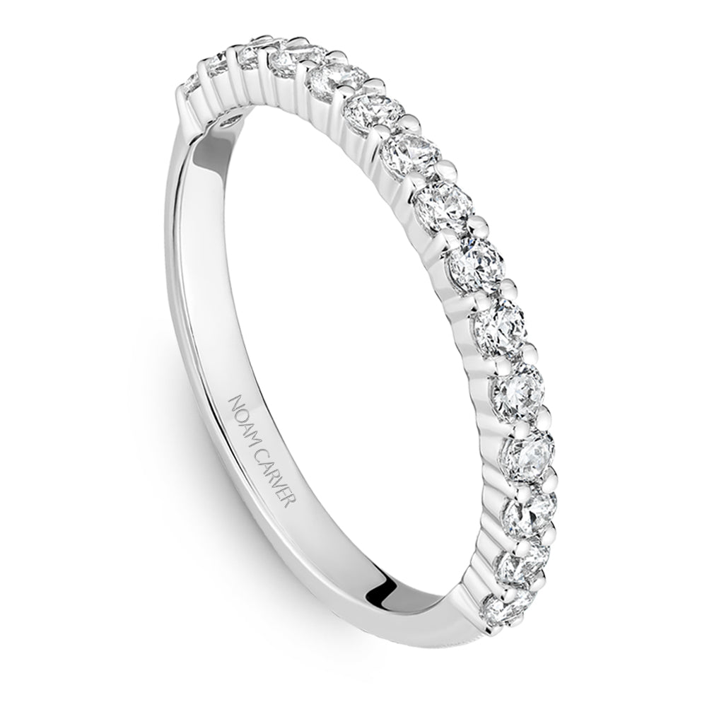 Noam Carver Matching Band B368-01 in 14K White Gold