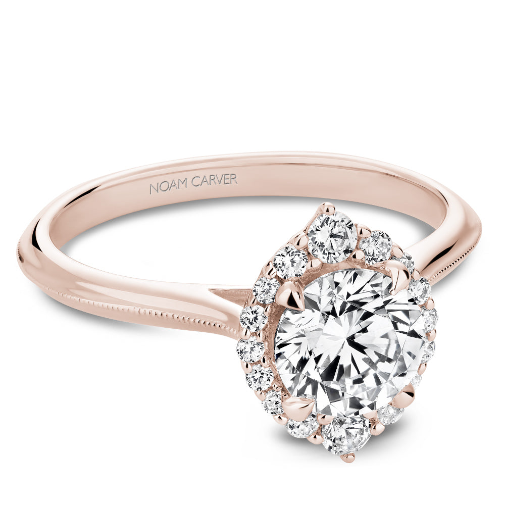 Noam Carver Engagement Ring B368-01 in 14K Rose Gold