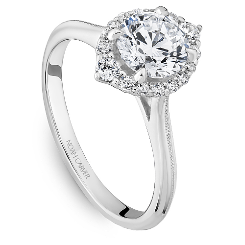 Noam Carver Engagement Ring B368-01 in 18K White Gold