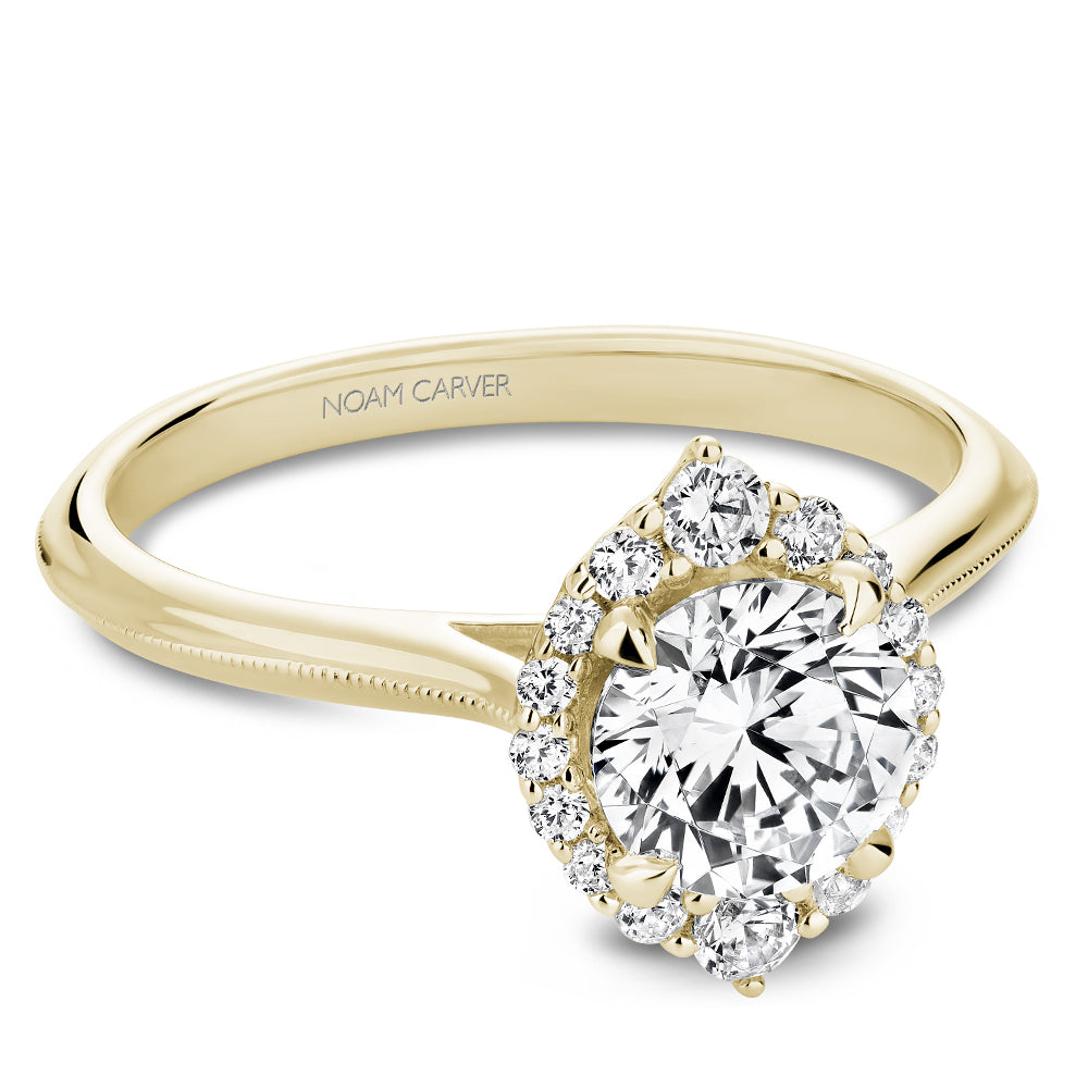 Noam Carver Engagement Ring B368-01 in 14K Yellow Gold