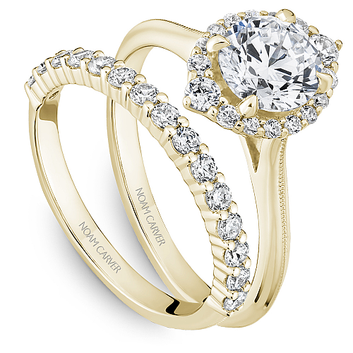 Noam Carver Engagement Ring B368-01 in 18K Yellow Gold