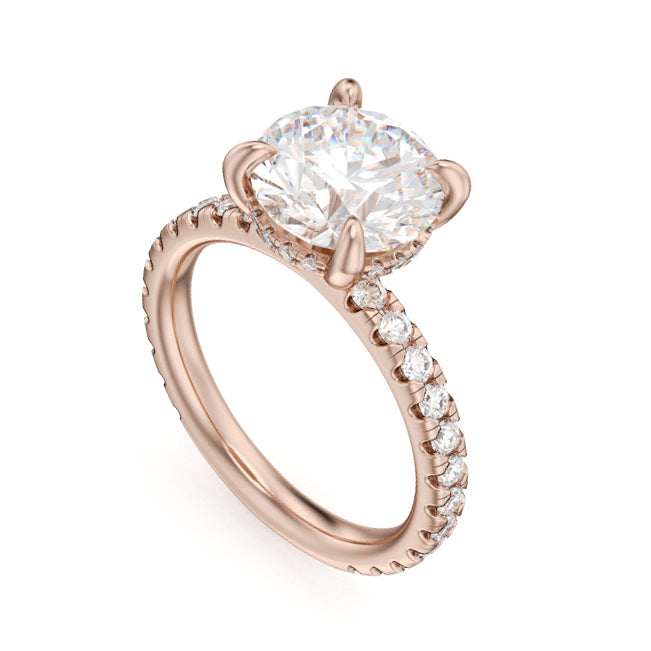 Noam Carver Engagement Ring B372-01 in 14K Rose Gold