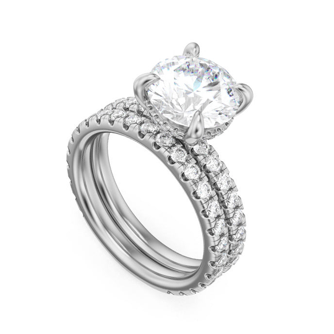 Noam Carver Engagement Ring B372-01 in 14K White Gold