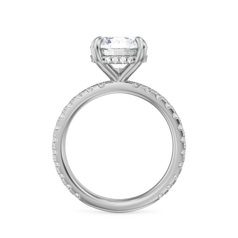 Noam Carver Engagement Ring B372-01 in 14K White Gold