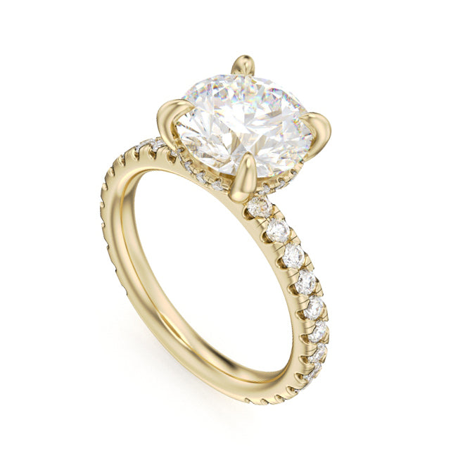 Noam Carver Engagement Ring B372-01 in 14K Yellow Gold