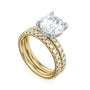 Noam Carver Engagement Ring B372-01 in 14K Yellow Shank with White Head