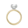 Noam Carver Engagement Ring B372-01 in 14K Yellow Shank with White Head