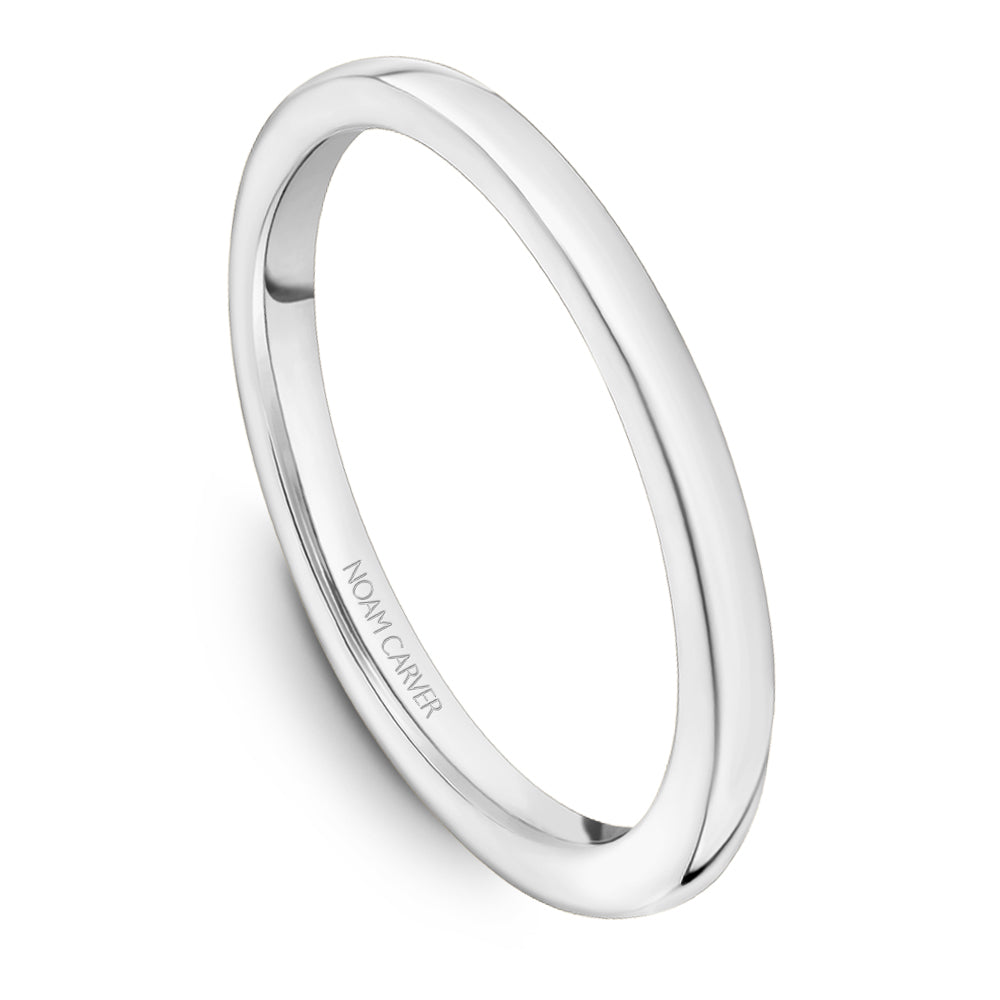 Noam Carver Matching Band B373-01 in 14K White Gold