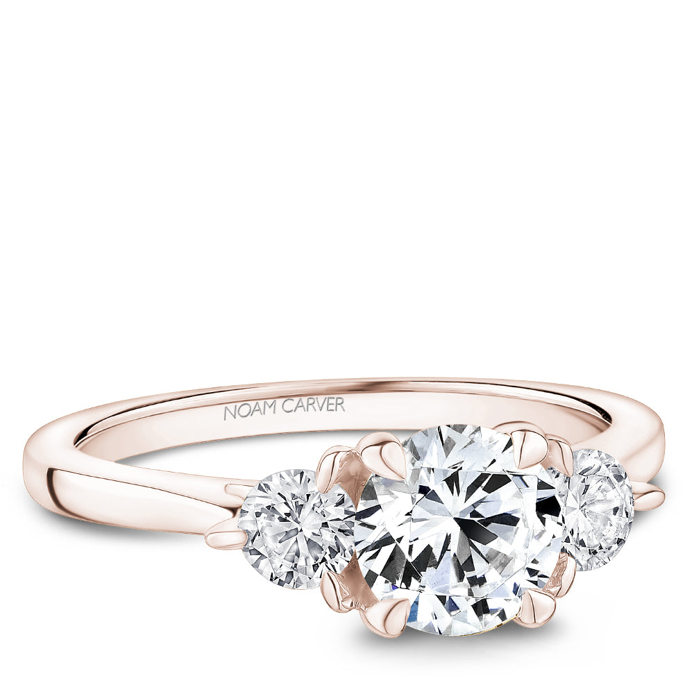 Noam Carver Engagement Ring B373-01 in 14K Rose Gold