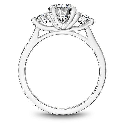 Noam Carver Engagement Ring B373-01 in 14K White Gold