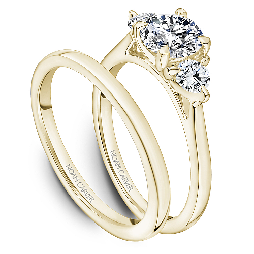 Noam Carver Engagement Ring B373-01 in 18K Yellow Gold