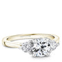 Noam Carver Engagement Ring B373-01 in 14K Yellow Shank with White Head