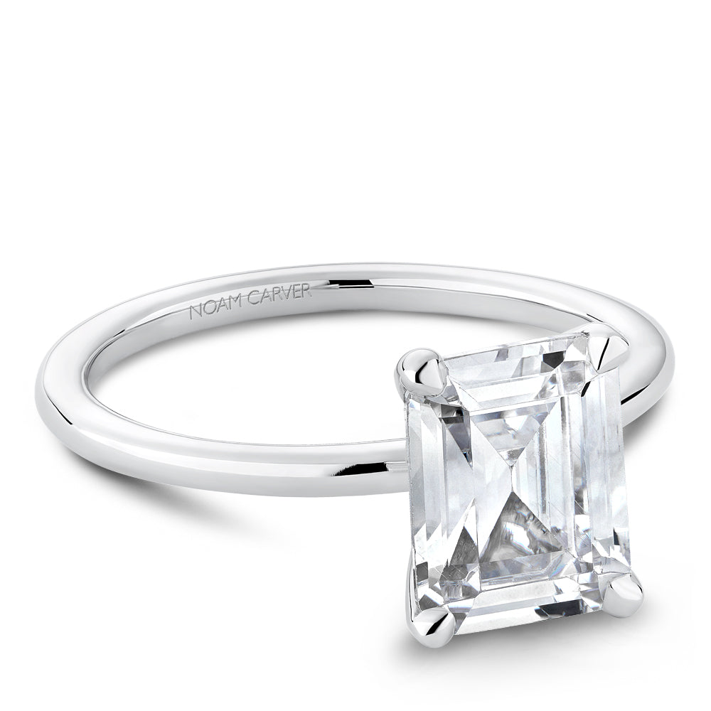 Noam Carver Engagement Ring B376-03 in 14K White Gold