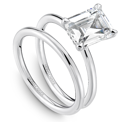 Noam Carver Engagement Ring B376-03 in 14K White Gold