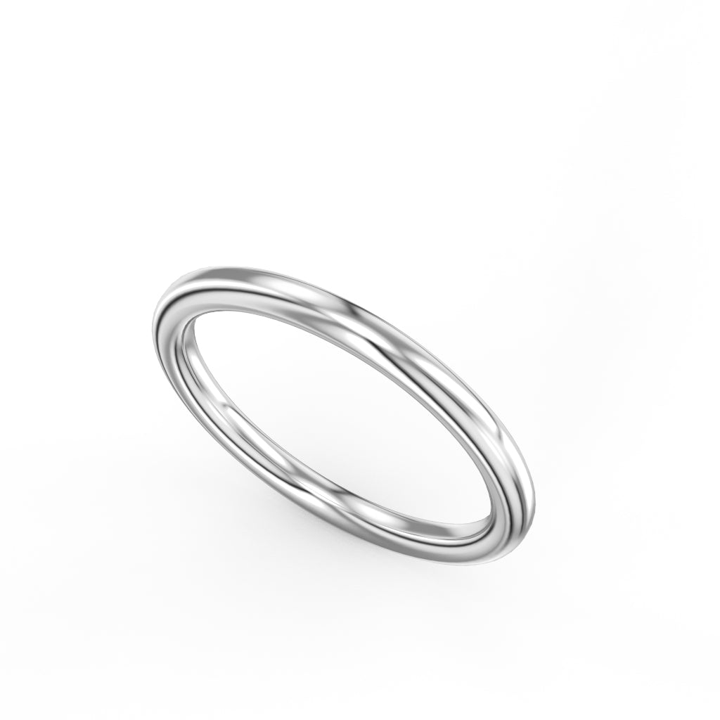 Noam Carver Matching Band B379-01 in 14K White Gold