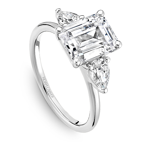 Noam Carver Engagement Ring B379-01 in 14K White Gold