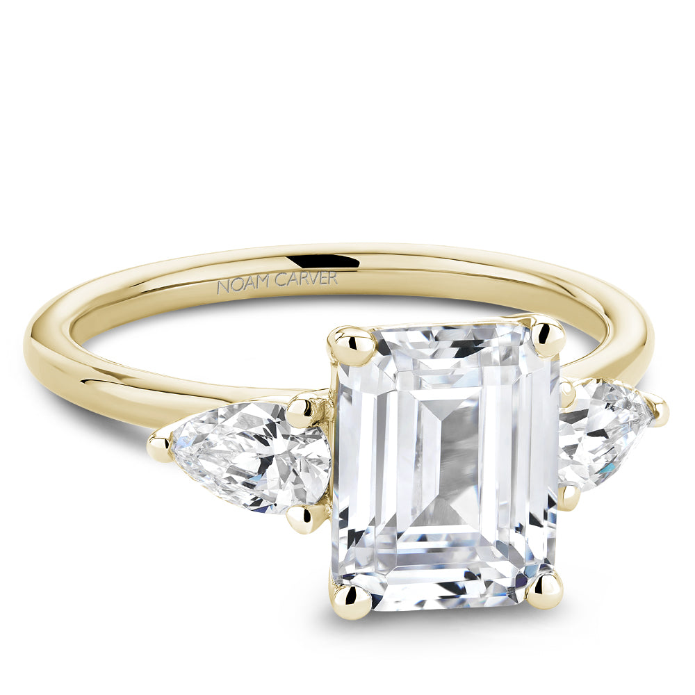 Noam Carver Engagement Ring B379-01 in 14K Yellow Gold