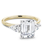 Noam Carver Engagement Ring B379-01 in 14K Yellow Shank with White Head