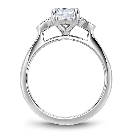 Noam Carver Engagement Ring B396-01 in 14K White Gold