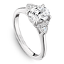 Noam Carver Engagement Ring B396-01 in 14K White Gold