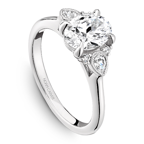Noam Carver Engagement Ring B396-01 in 14K White Gold