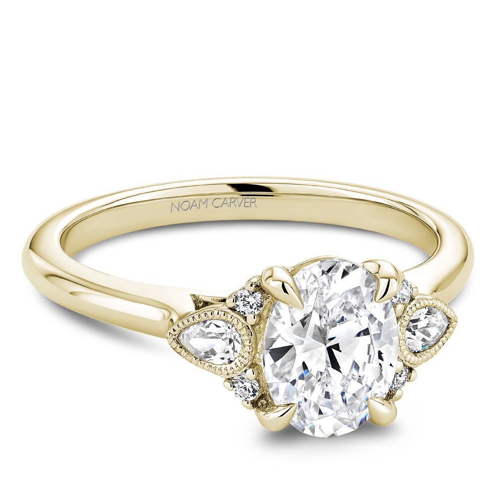 Noam Carver Engagement Ring B396-01 in 14K Yellow Gold