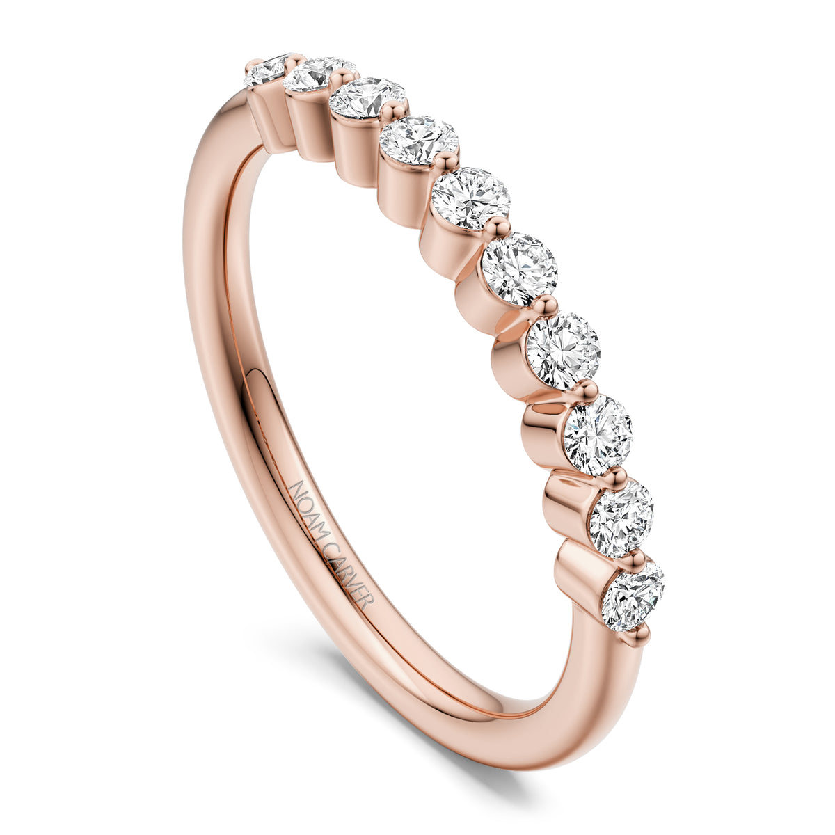 Noam Carver Matching Band B407-01 in 14K Rose Gold