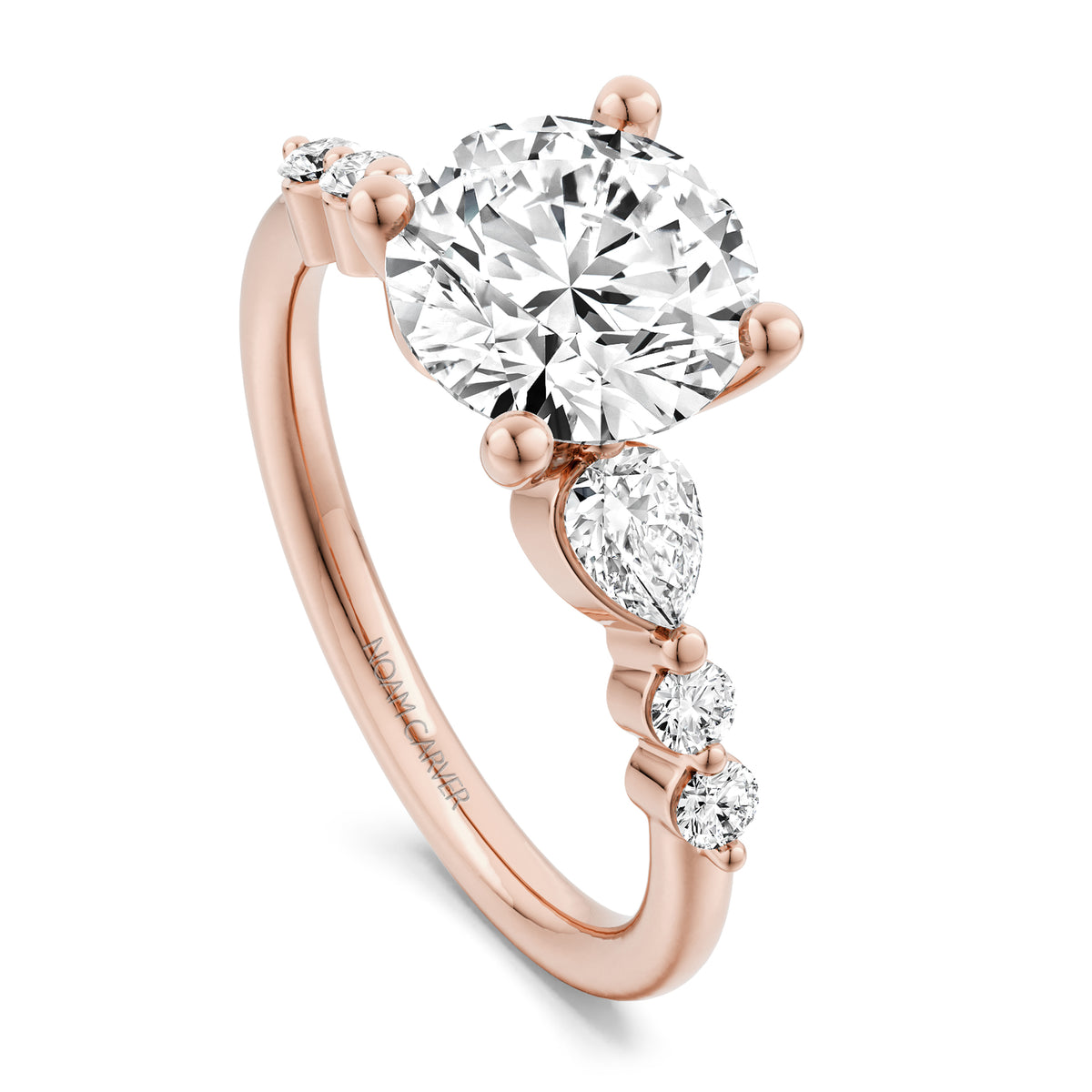 Noam Carver Engagement Ring B407-01 in 14K Rose Gold