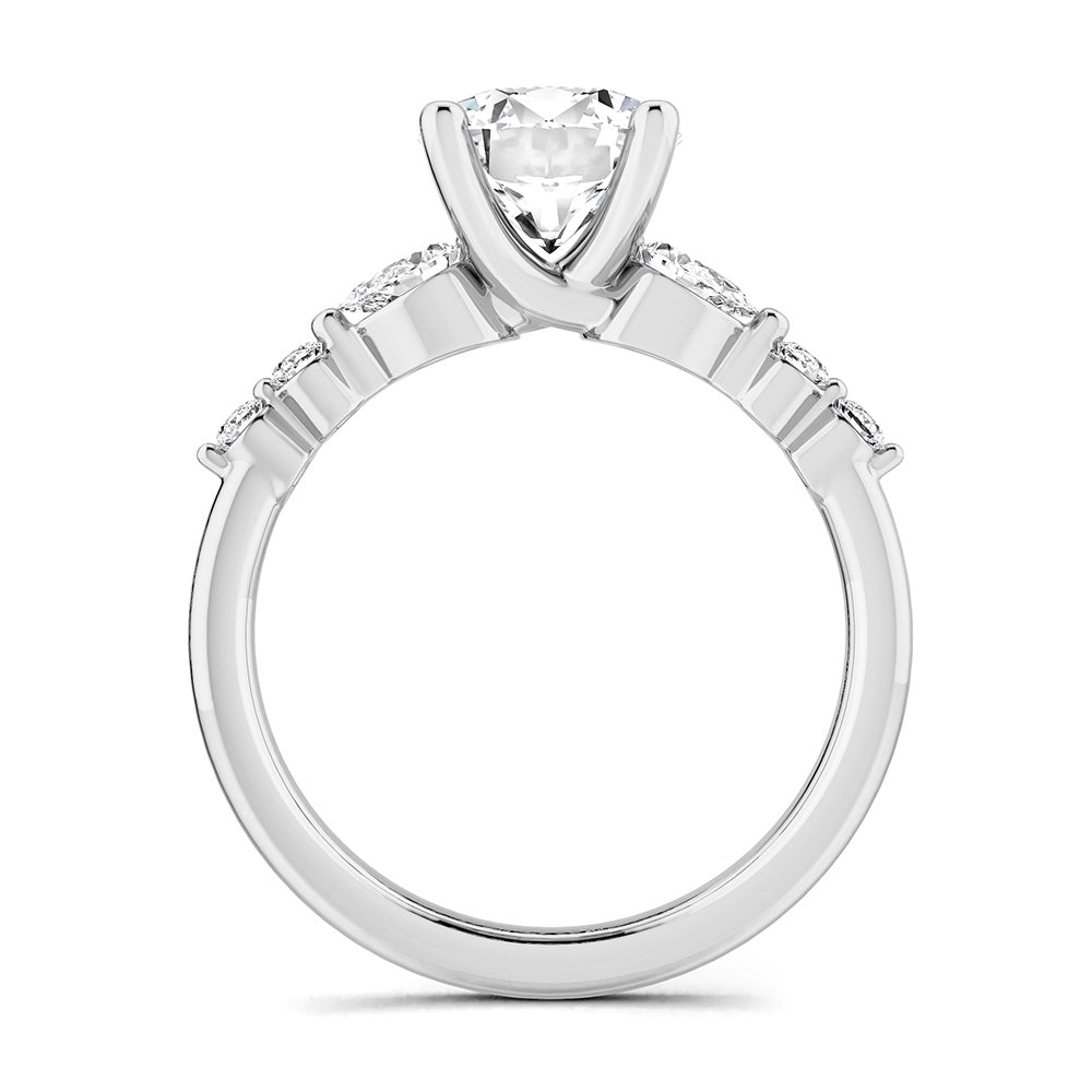 Noam Carver Engagement Ring B407-01 in 14K White Gold