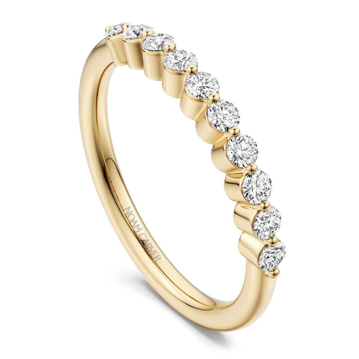 Noam Carver Matching Band B407-01 in 14K Yellow Gold