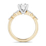 Noam Carver Engagement Ring B407-01 in 14K Yellow Shank with White Head