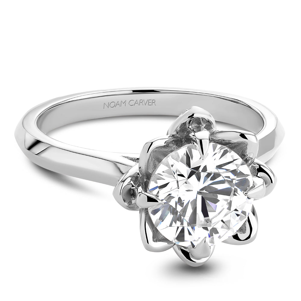 Noam Carver Engagement Ring B411-01 in 14K White Gold