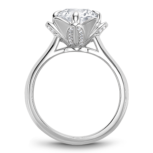 Noam Carver Engagement Ring B411-01 in 14K White Gold