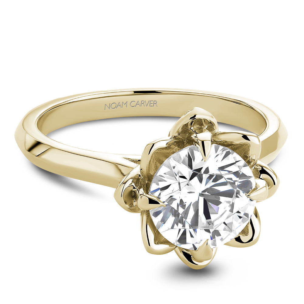 Noam Carver Engagement Ring B411-01 in 14K Yellow Gold