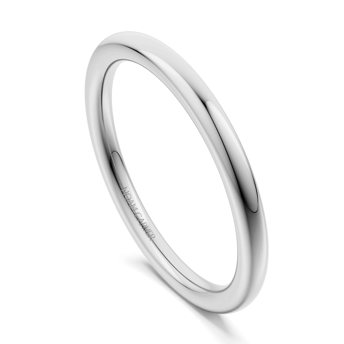 Noam Carver Matching Band B440-02 in 14K White Gold
