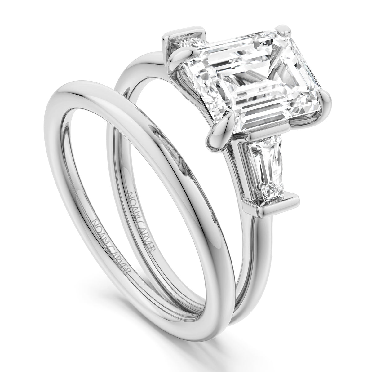 Noam Carver Engagement Ring B440-02 in 14K White Gold