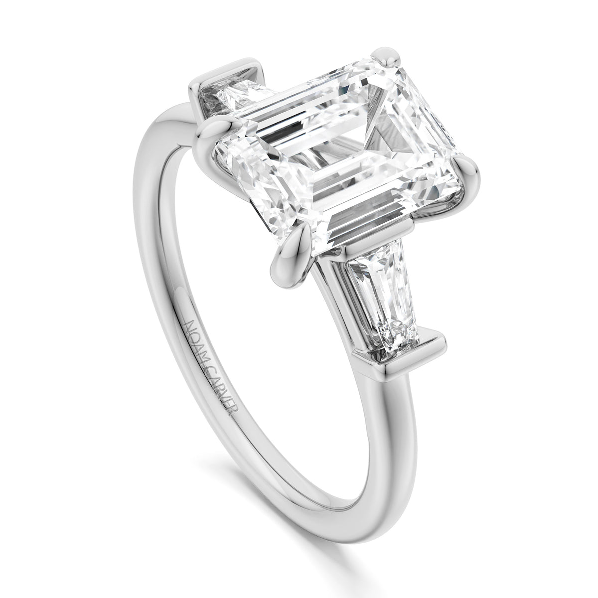 Noam Carver Engagement Ring B440-02 in 14K White Gold