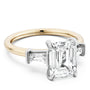 Noam Carver Engagement Ring B440-02 in 14K Yellow Shank with White Head