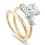 Noam Carver Engagement Ring B440-02 in 14K Yellow Shank with White Head