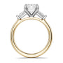 Noam Carver Engagement Ring B440-02 in 14K Yellow Shank with White Head