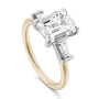 Noam Carver Engagement Ring B440-02 in 14K Yellow Shank with White Head