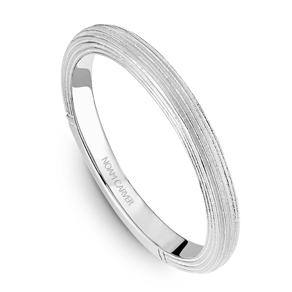 Noam Carver Matching Band B450-01 in 14K White Gold