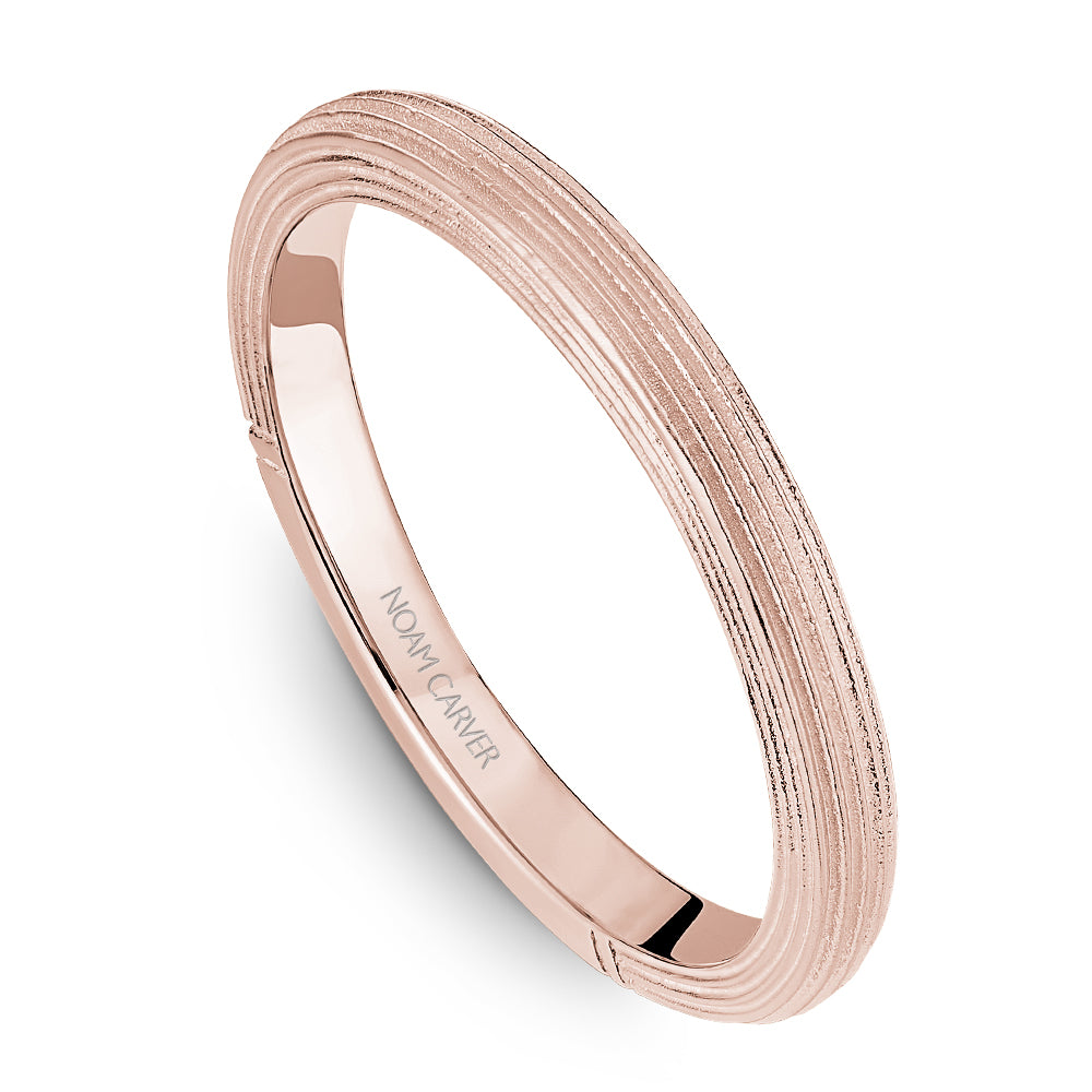 Noam Carver Matching Band B450-01 in 14K Rose Gold