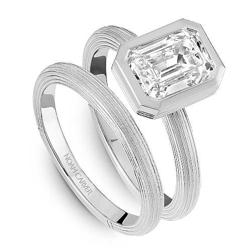 Noam Carver Engagement Ring B450-01 in 14K White Gold
