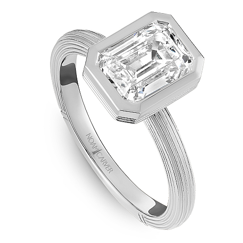 Noam Carver Engagement Ring B450-01 in 14K White Gold