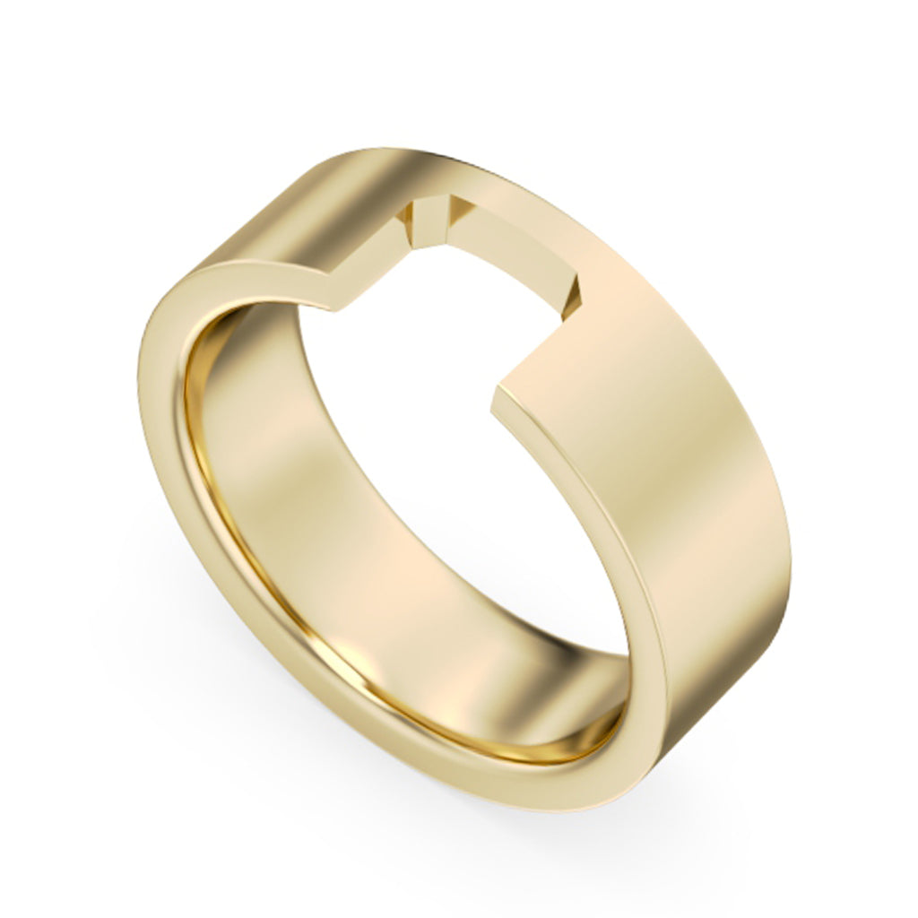 Noam Carver Matching Band B475-03 in 14K Yellow Gold
