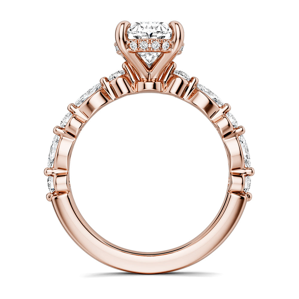 Noam Carver Engagement Ring B477-01 in 14K Rose Gold